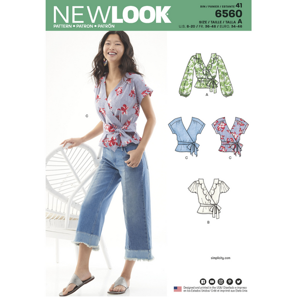 FrocKit 4  - New Look 6560 Blouse - View C - Soft Pink Rayon