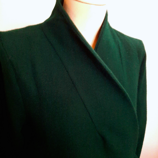 FrocKit 85B -  Burda 6727 Jacket in View B - Green Wool