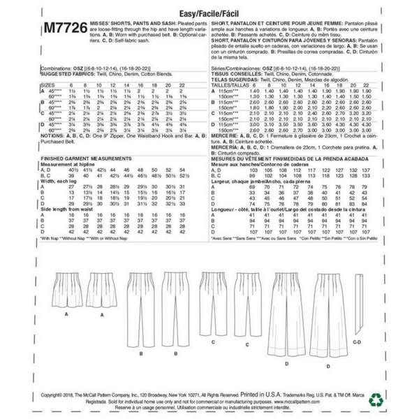 FrocKit 58D -  McCalls7726 Pants view D -  Herringbone Viscose