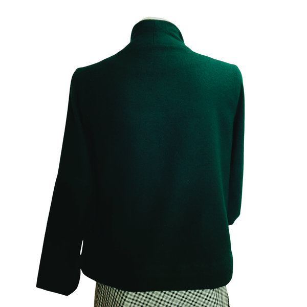 FrocKit 85B -  Burda 6727 Jacket in View B - Green Wool