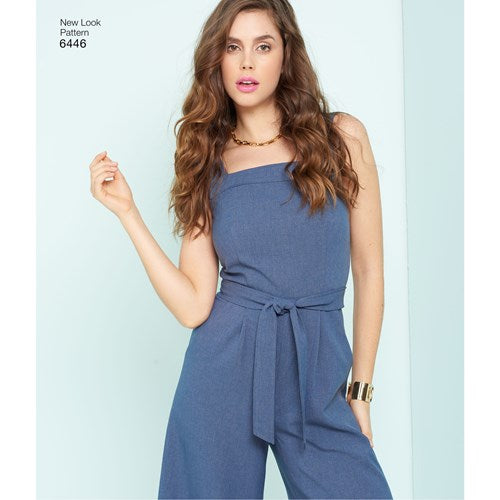 Frockit 74C - New Look 6446 view C cropped jumpsuit  -  100% Linen