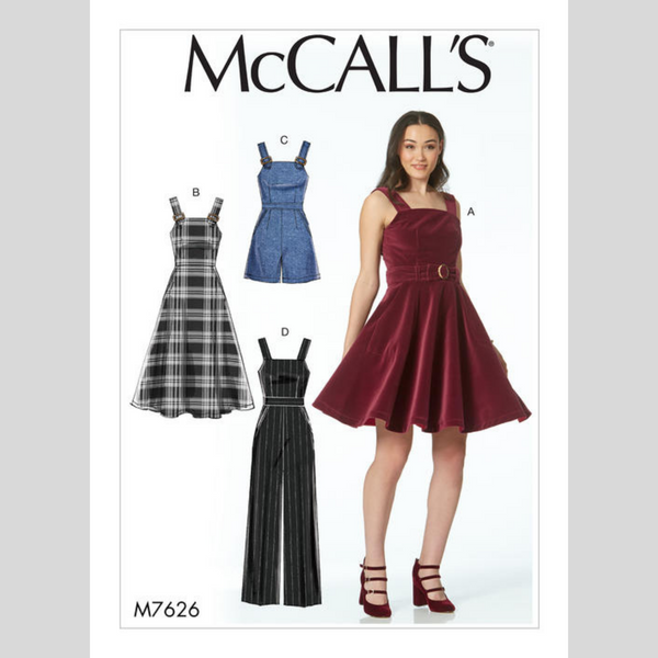 FrocKit 40D -  McCalls 7626 Dress View A - Black  Mechanical Stretch