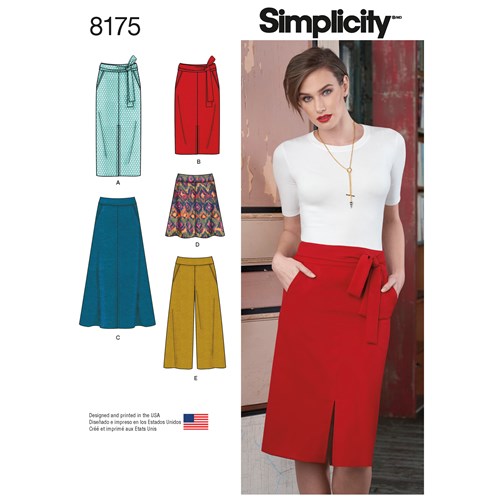 FrocKit 54A - Simplicity 8175 View A - Black or Red Jacquard